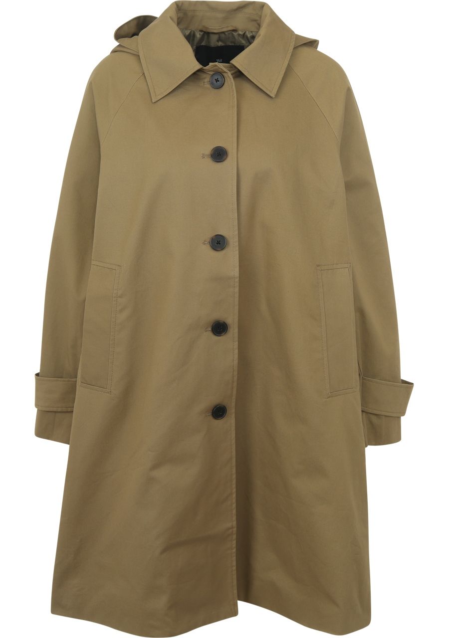 WITH BLACK TRENCHCOAT