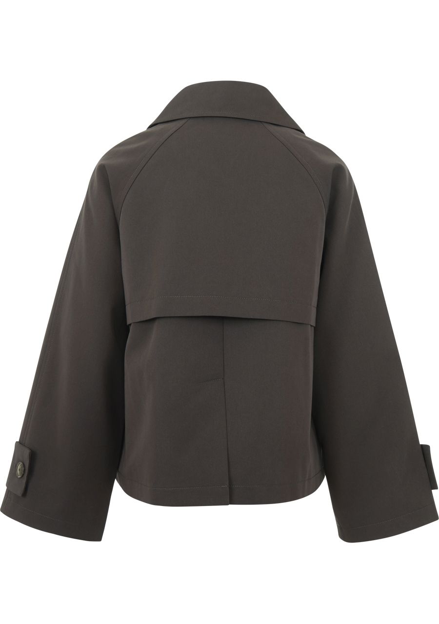 WITH BLACK TRENCHCOAT