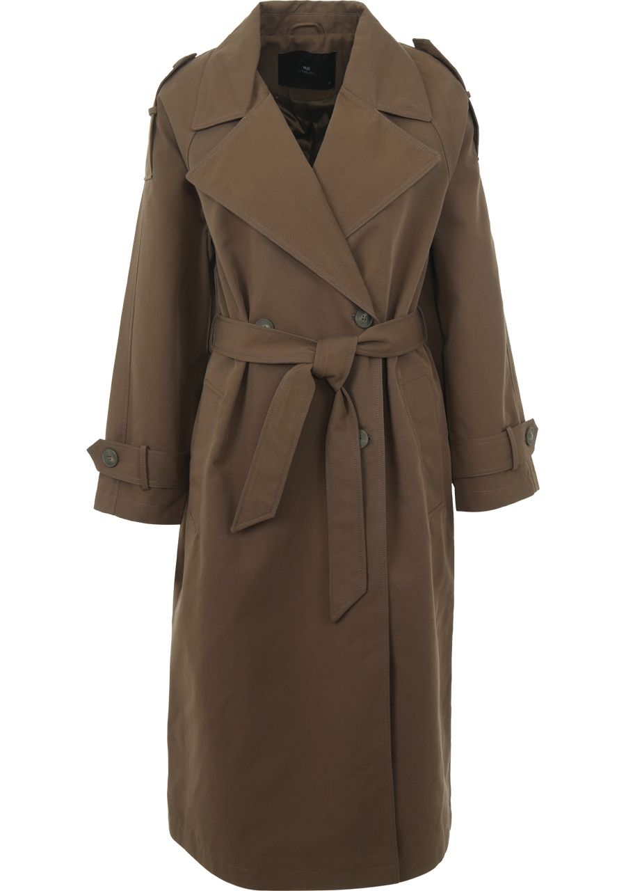 WITH BLACK TRENCHCOAT