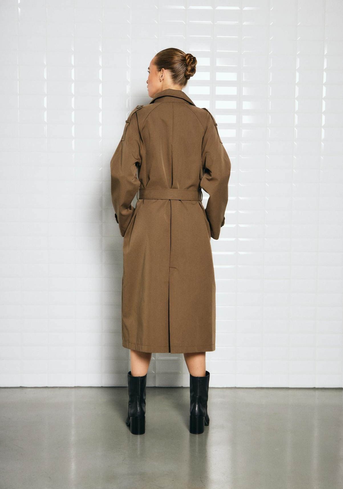 WITH BLACK TRENCHCOAT