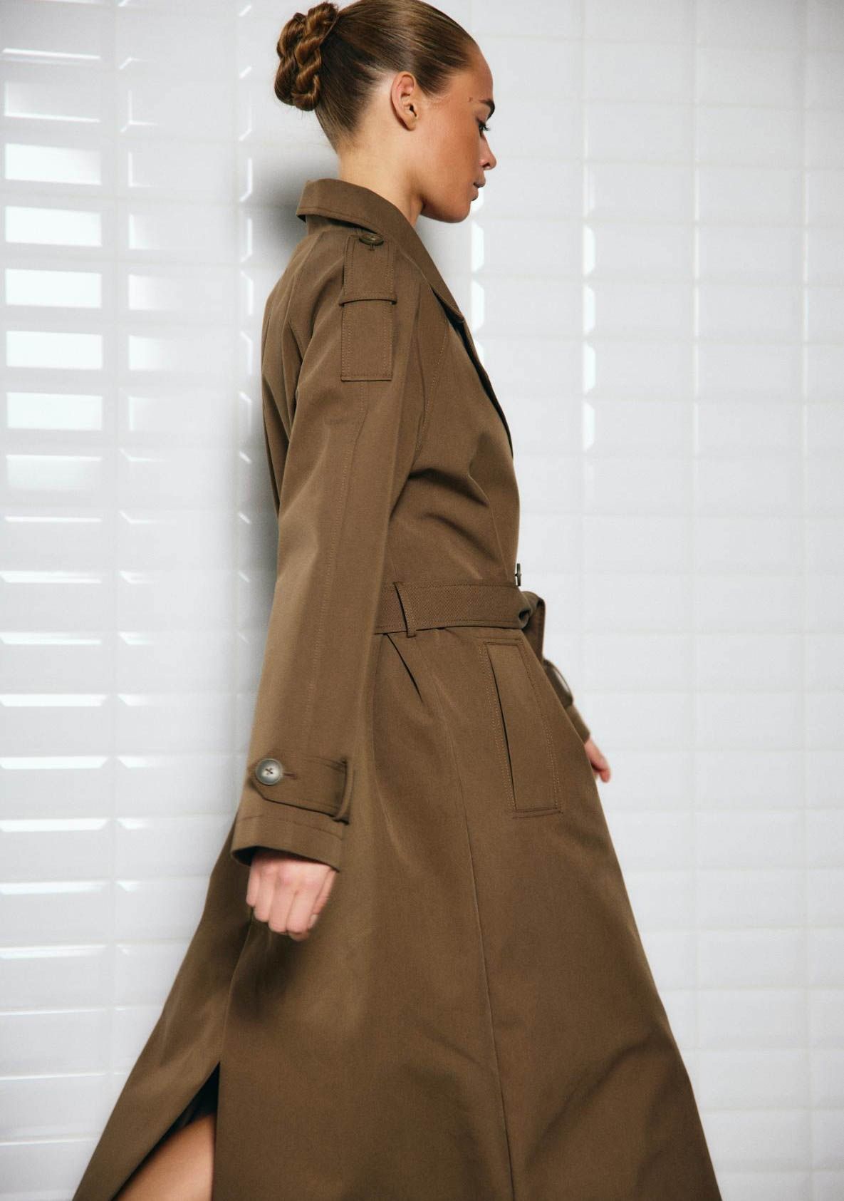 WITH BLACK TRENCHCOAT