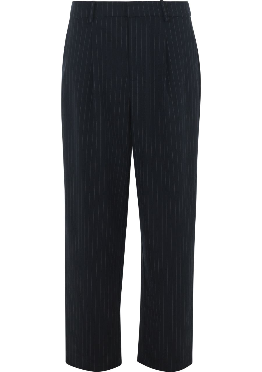 WITH BLACK WIJDE PANTALON