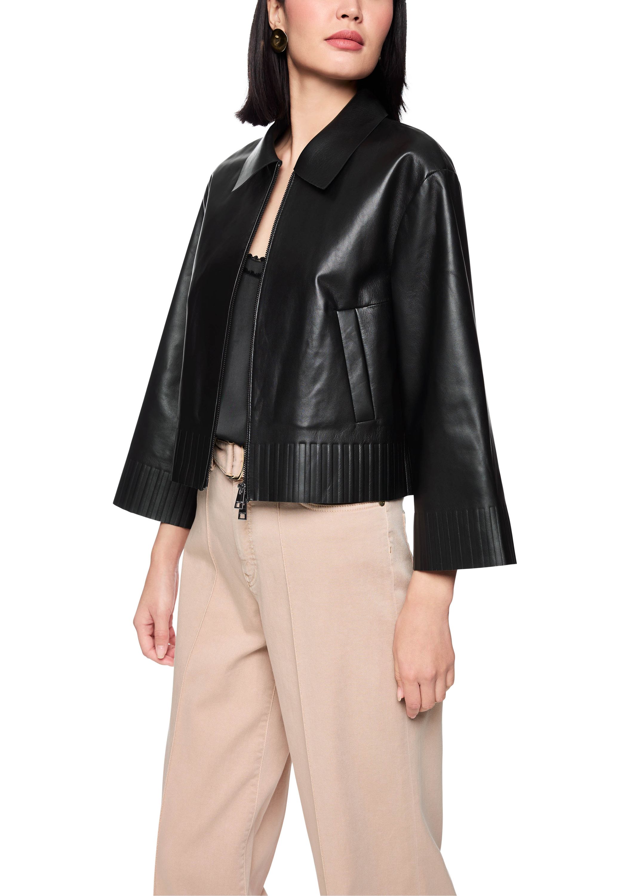 MARC CAIN LEER/SUEDE JACK