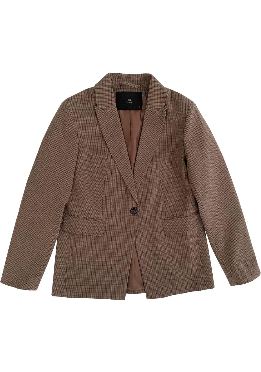 WITH BLACK BLAZER