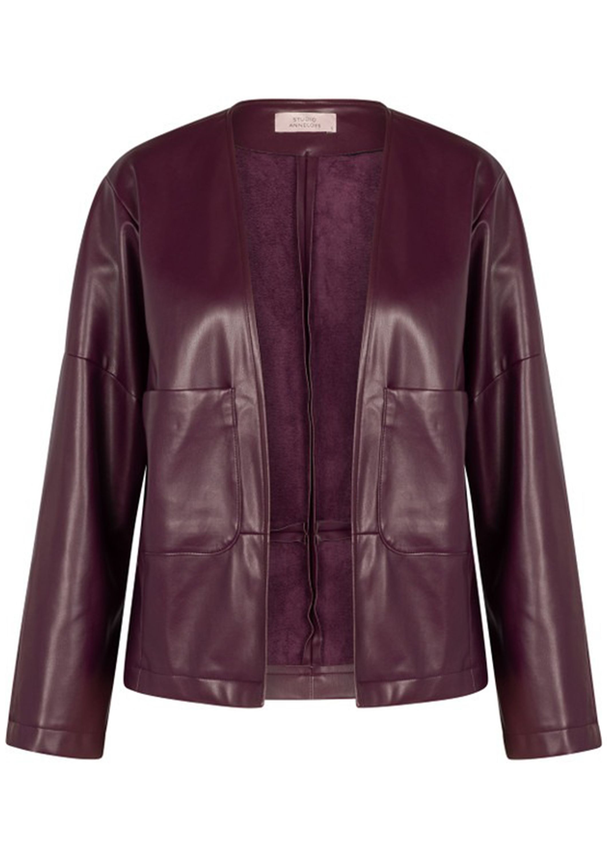 STUDIO ANNELOES LEER/SUEDE JACK