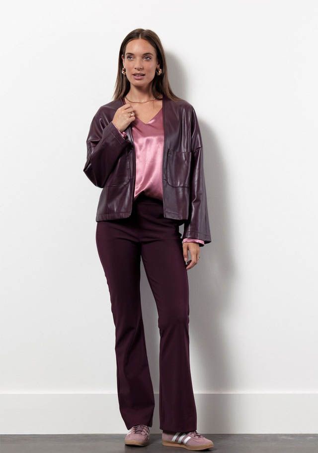 STUDIO ANNELOES LEER/SUEDE JACK