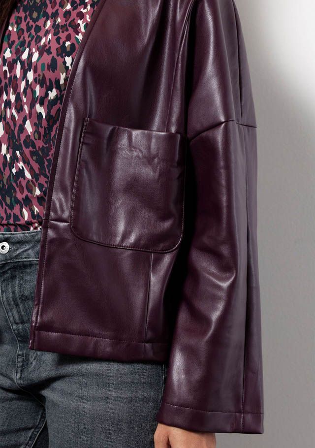 STUDIO ANNELOES LEER/SUEDE JACK