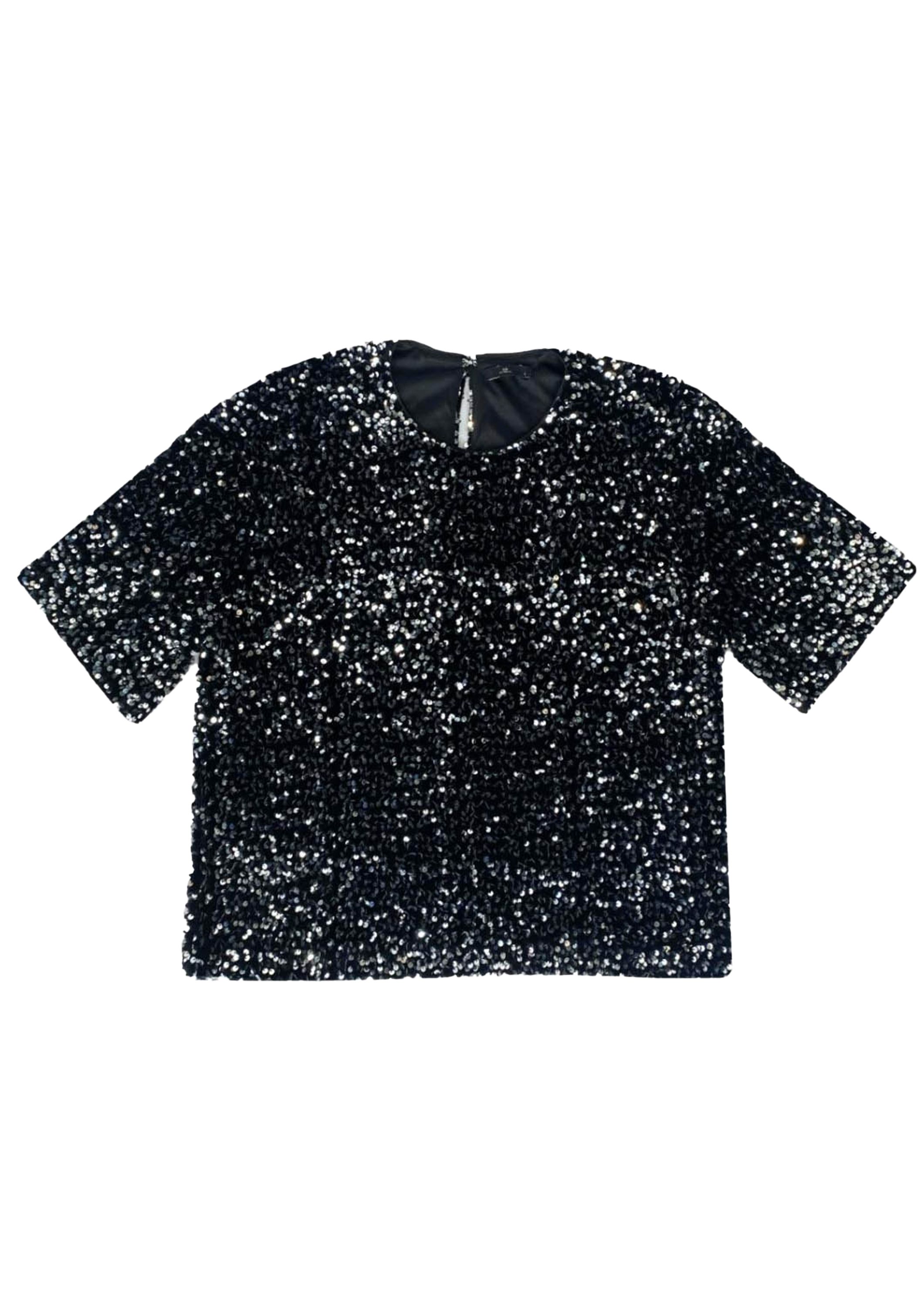 WITH BLACK BLOUSE