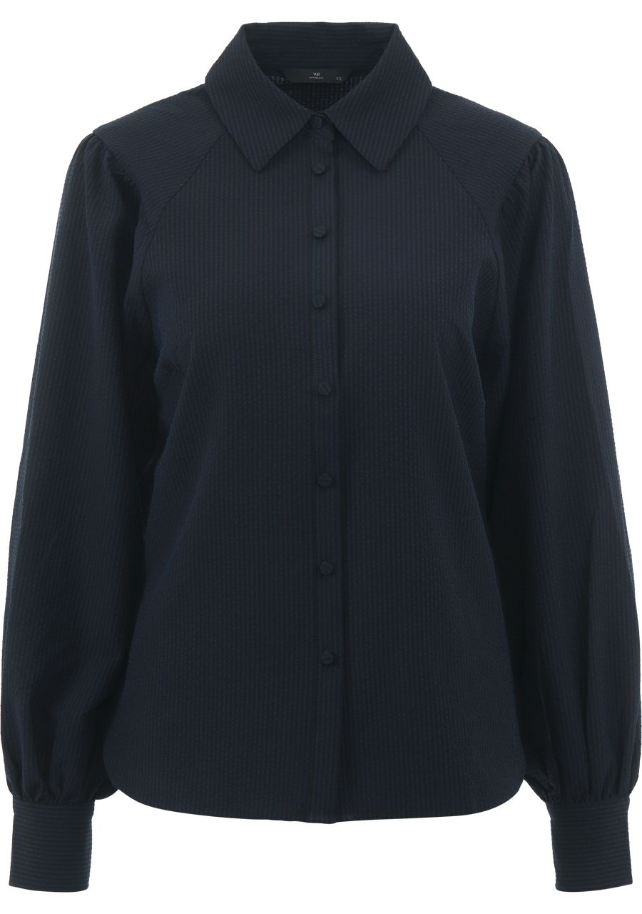 WITH BLACK BLOUSE