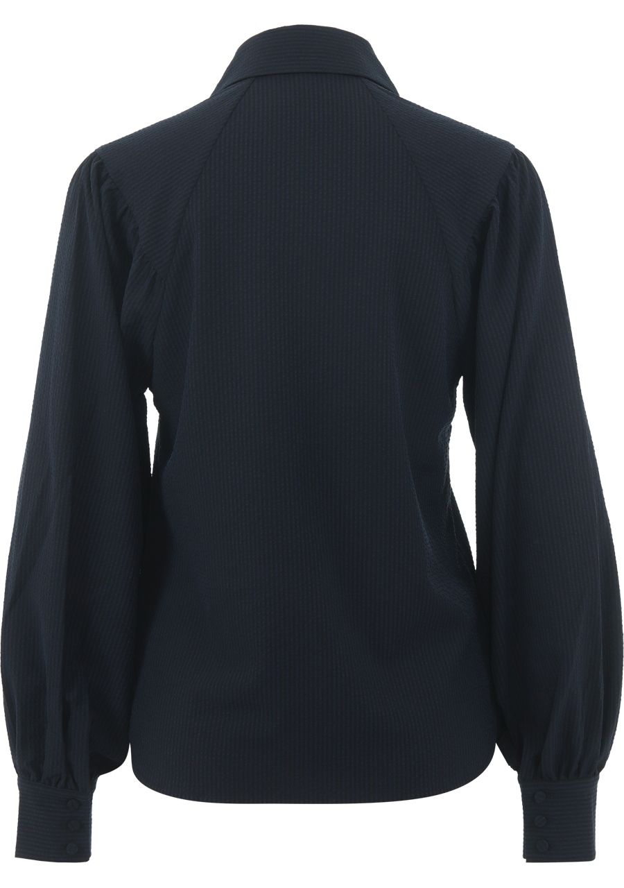 WITH BLACK BLOUSE