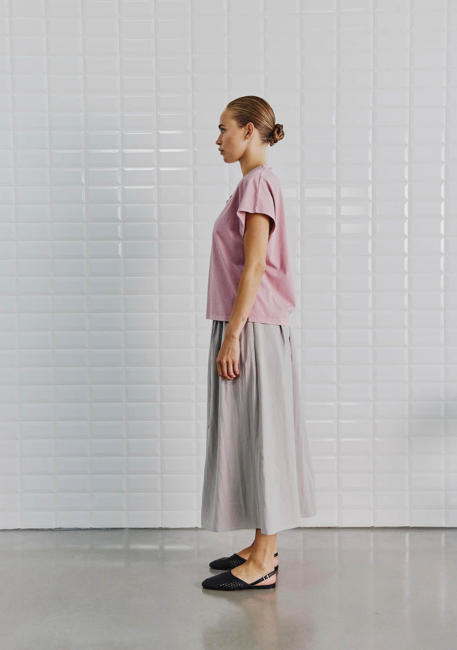 WITH BLACK - SHIRT - Roze