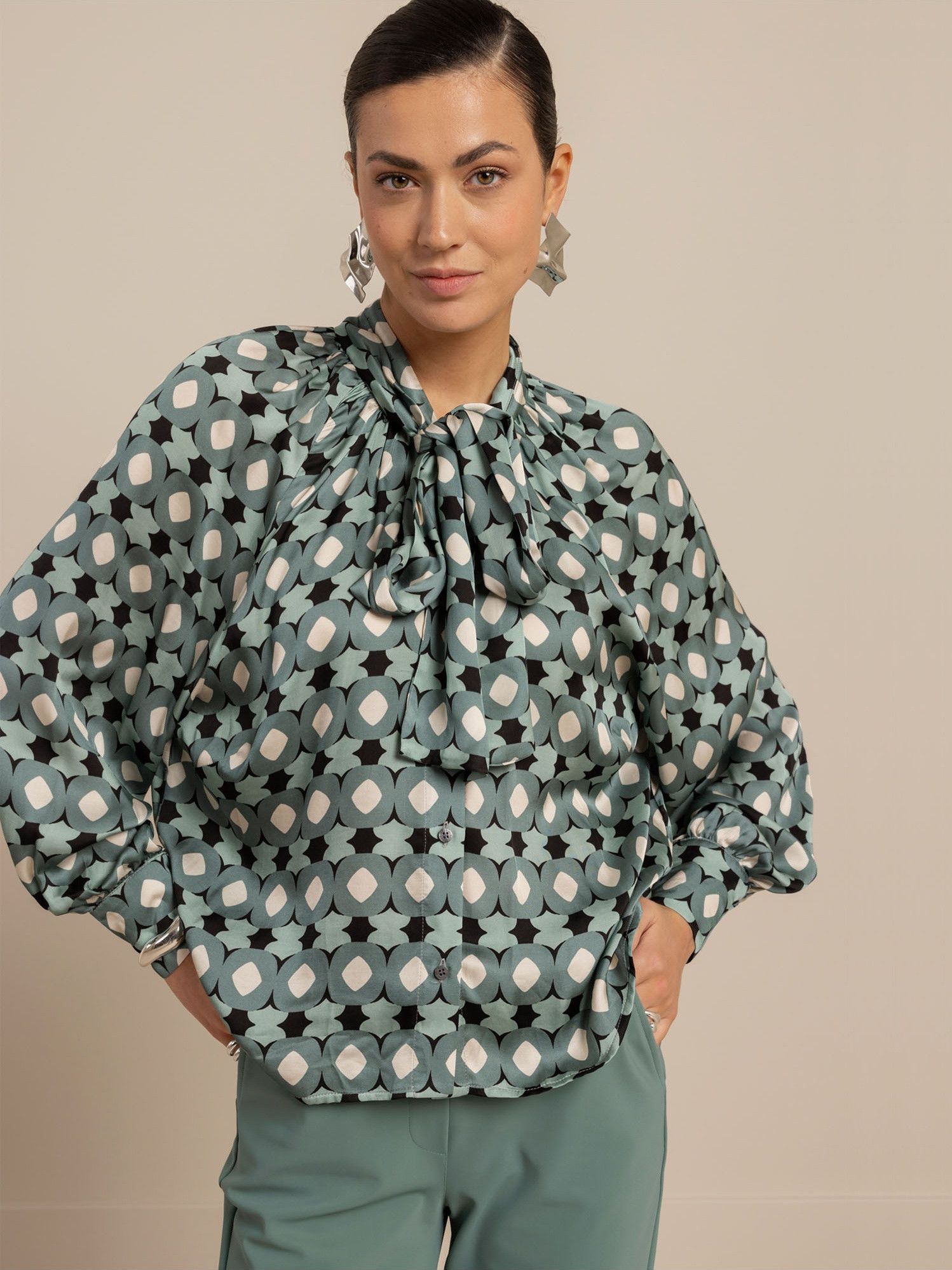 STUDIO ANNELOES - BLOUSE - Groen