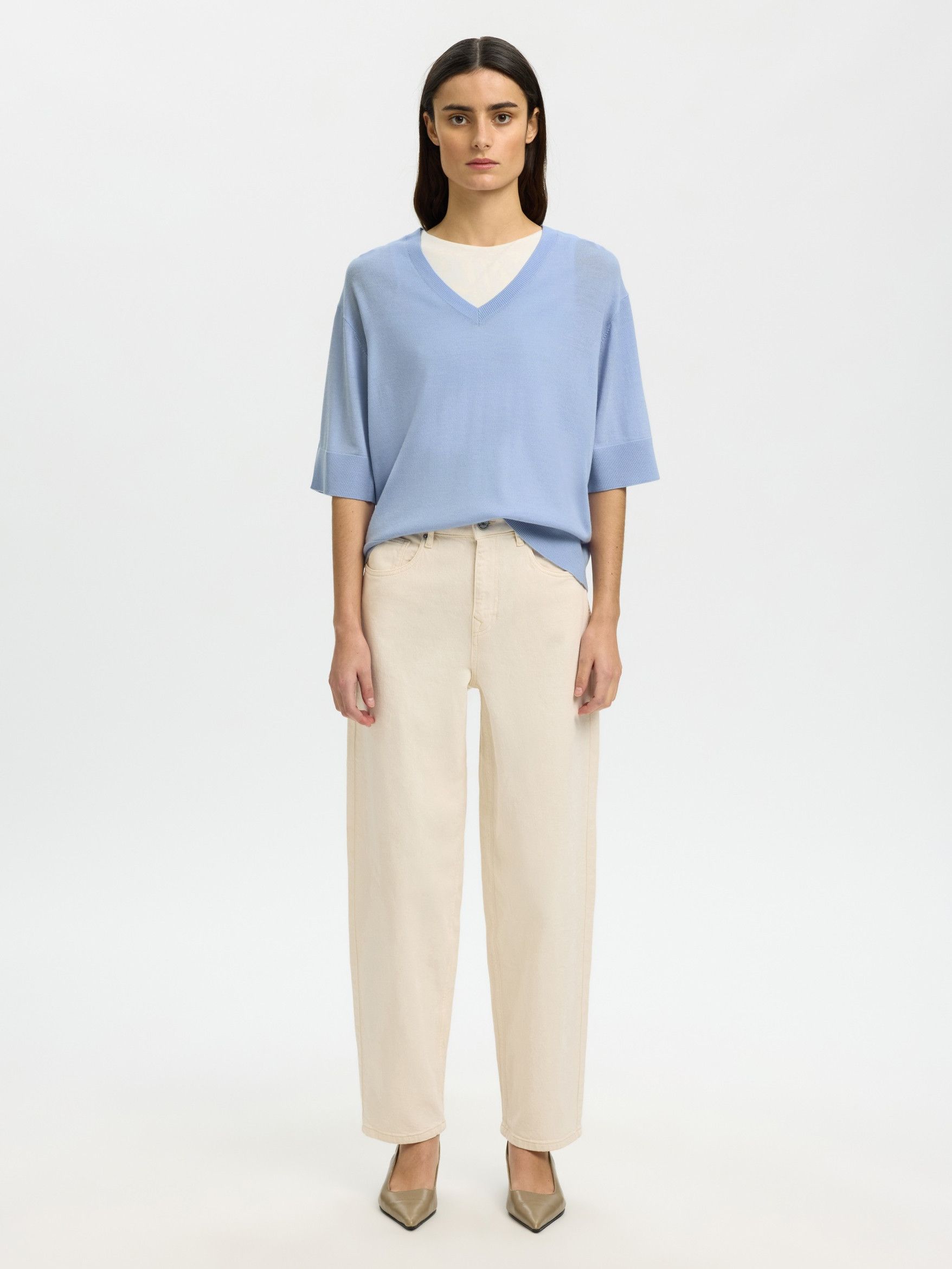 SELECTED FEMME TRUI KORTE MOUW