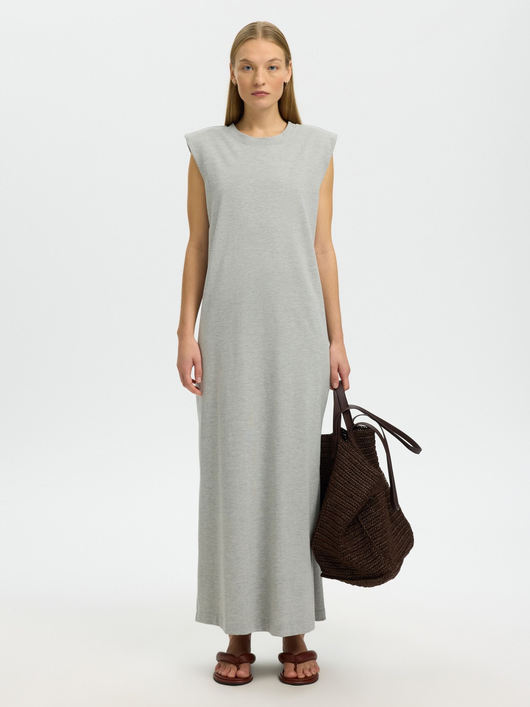 SELECTED FEMME - JURK - Grijs