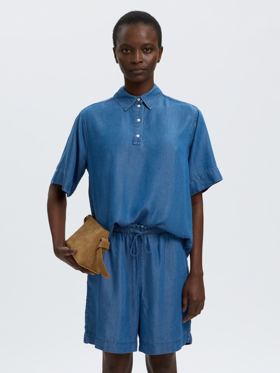 SELECTED FEMME - BLOUSE - Blauw