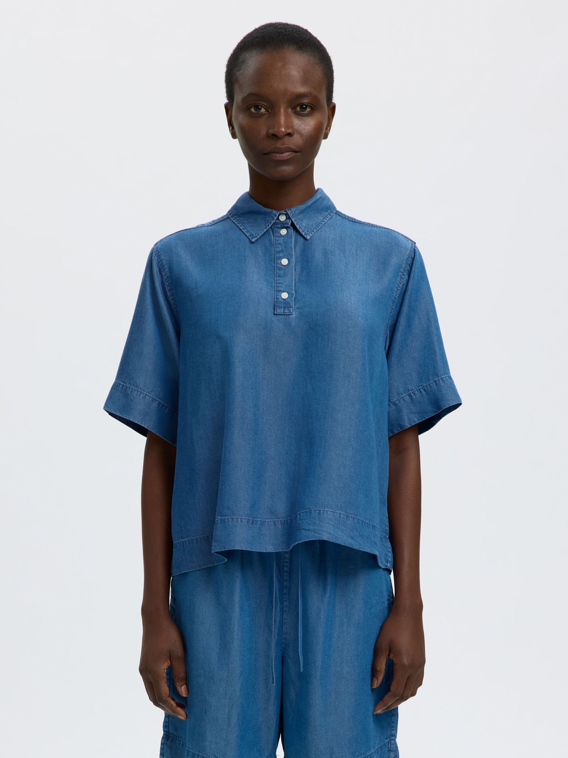 SELECTED FEMME - BLOUSE - Blauw