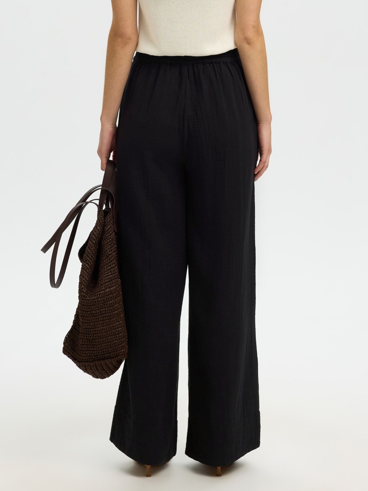 SELECTED FEMME - BROEK - Zwart