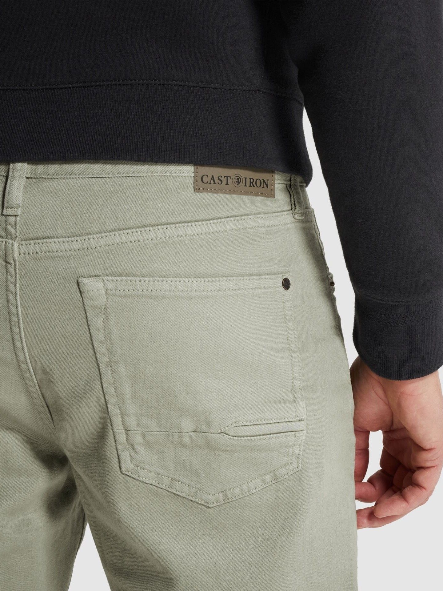 CAST IRON - JEANS - Groen