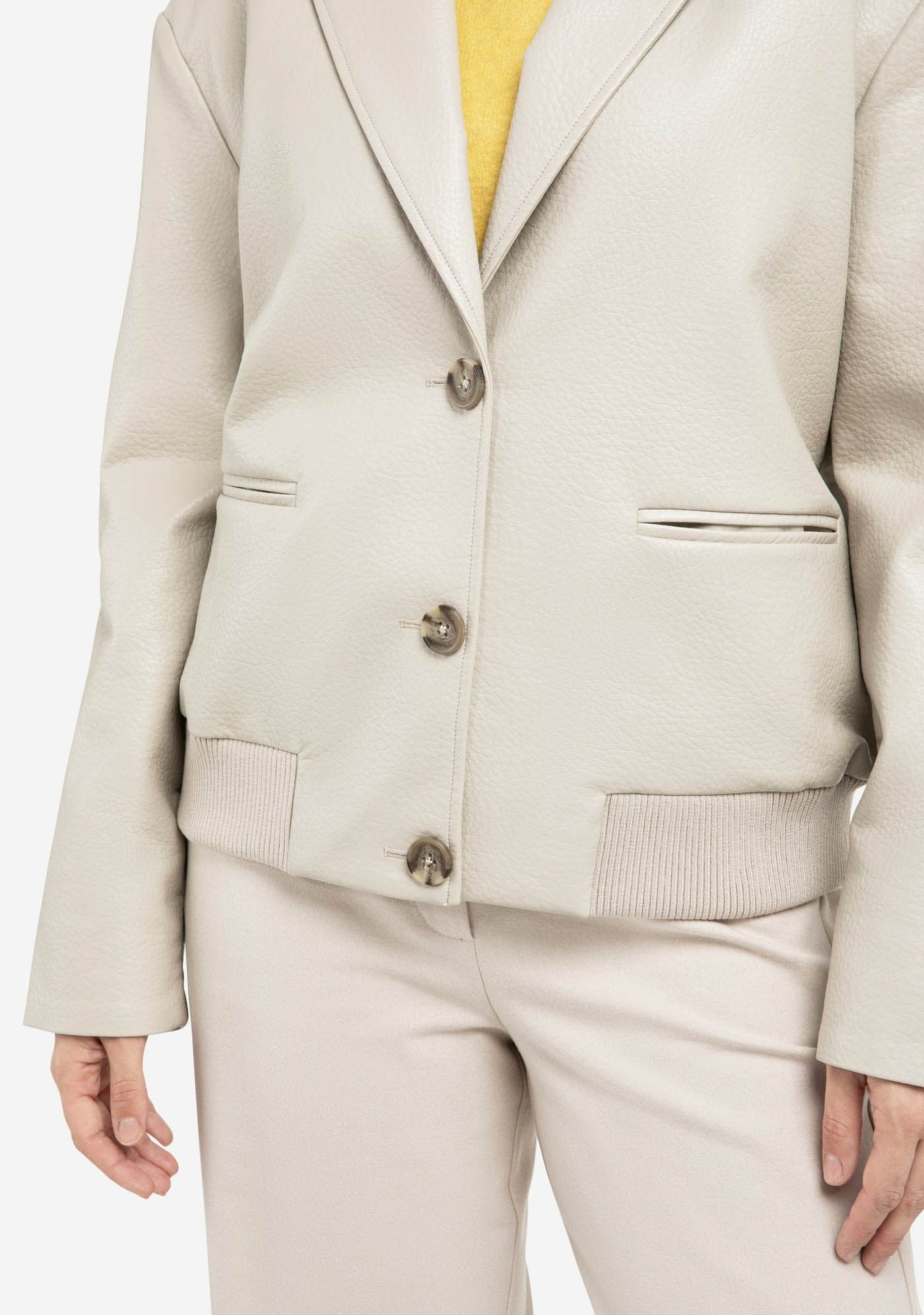 YAYA LEER/SUEDE JACK