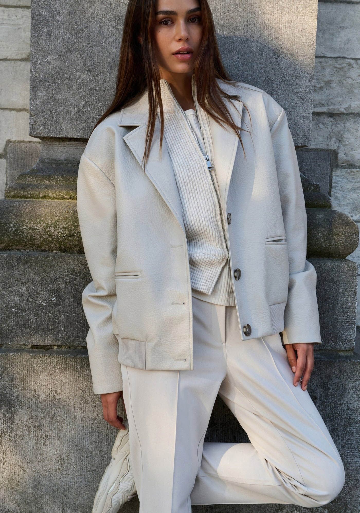 YAYA LEER/SUEDE JACK