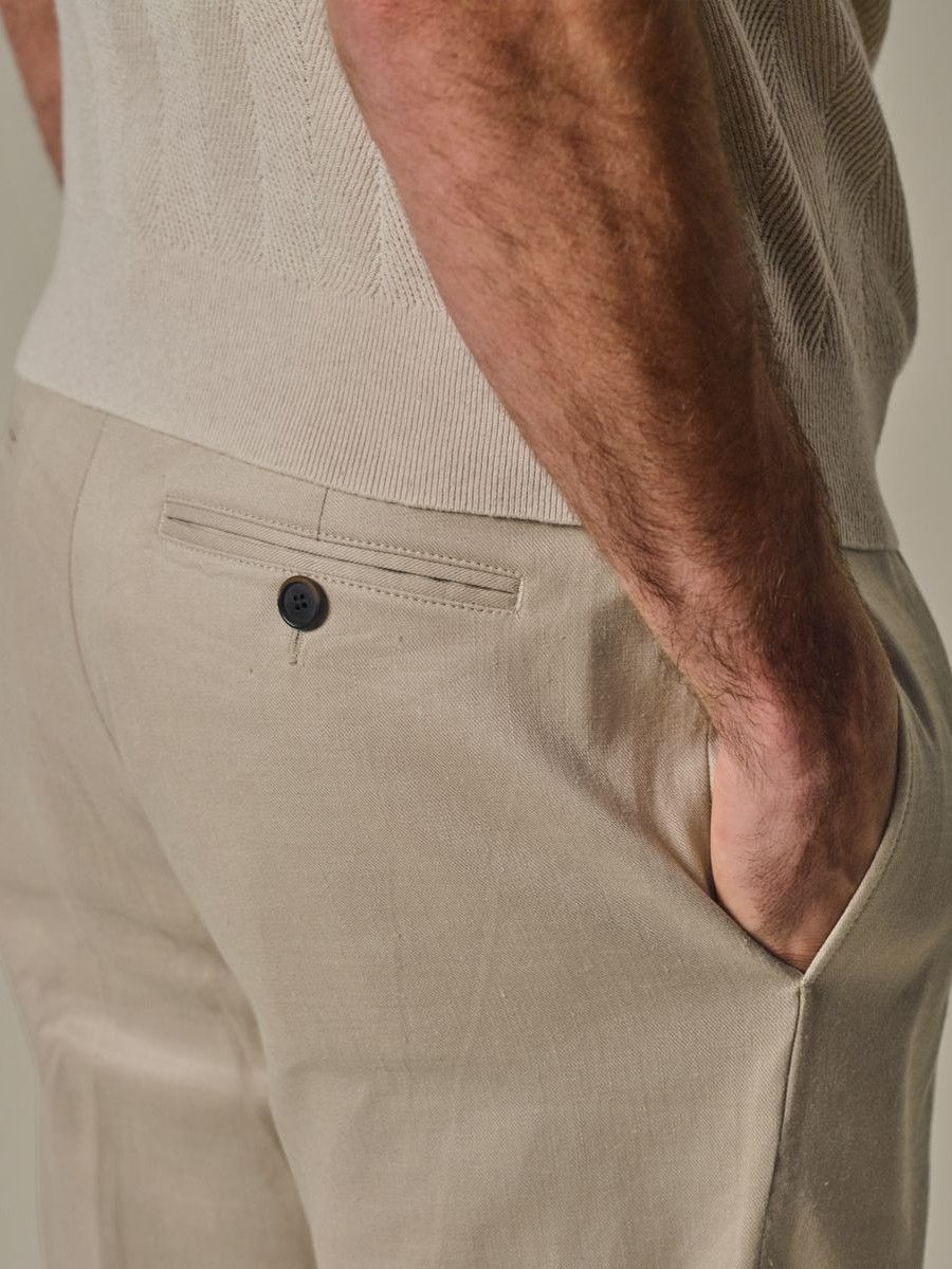 PROFUOMO - BROEK - Beige