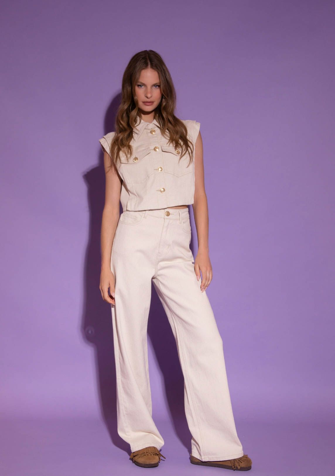 AMAYA AMSTERDAM - JEANS - Beige