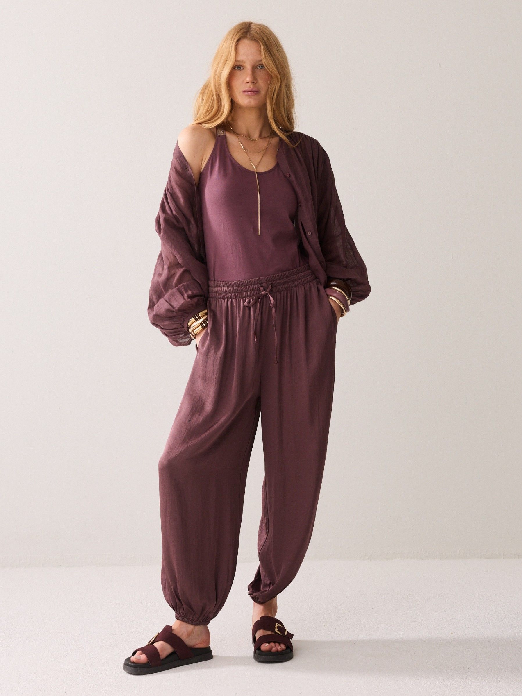 SUMMUM - SHIRT - Paars