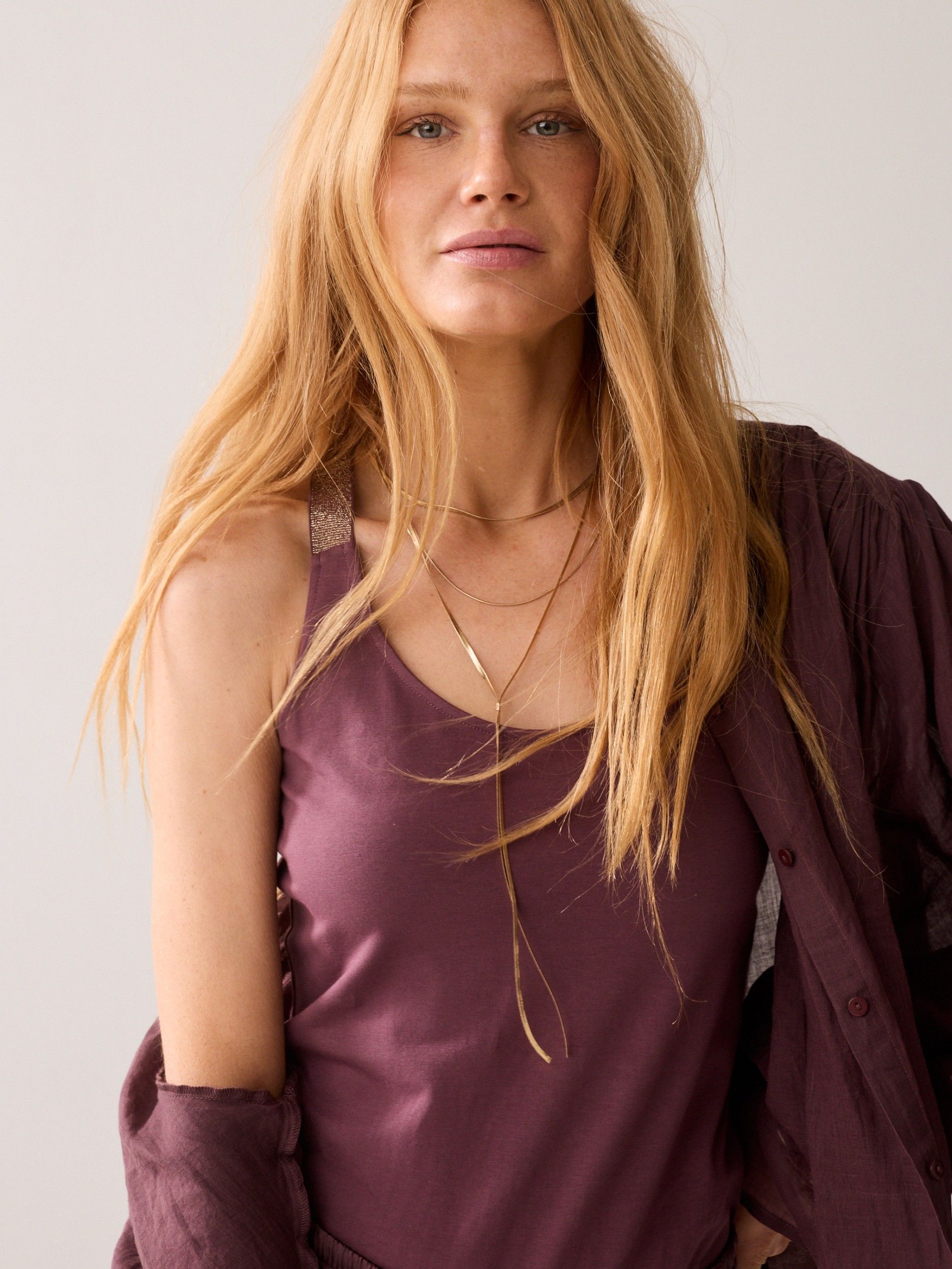 SUMMUM - SHIRT - Paars