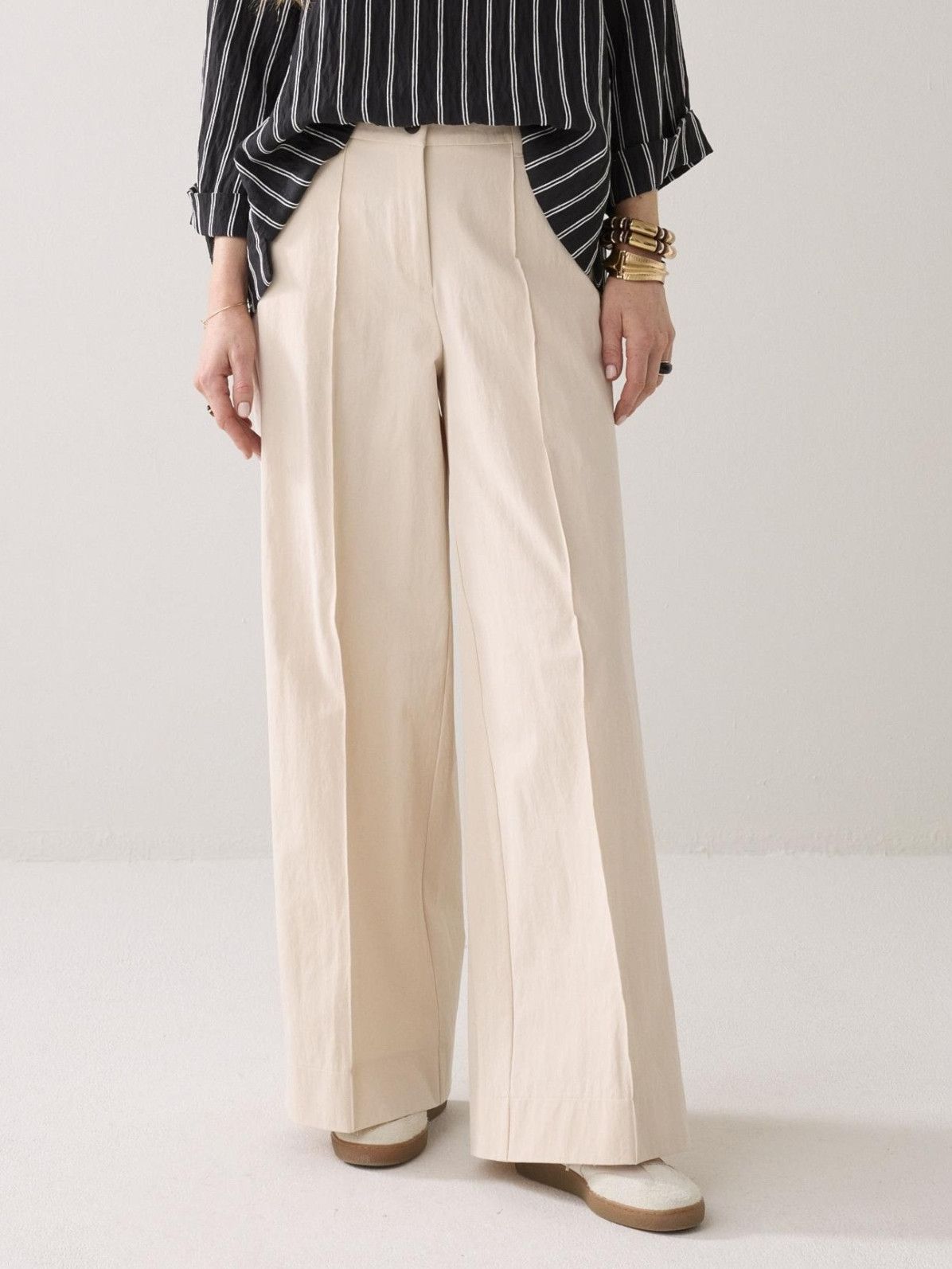 SUMMUM - BROEK - Off white