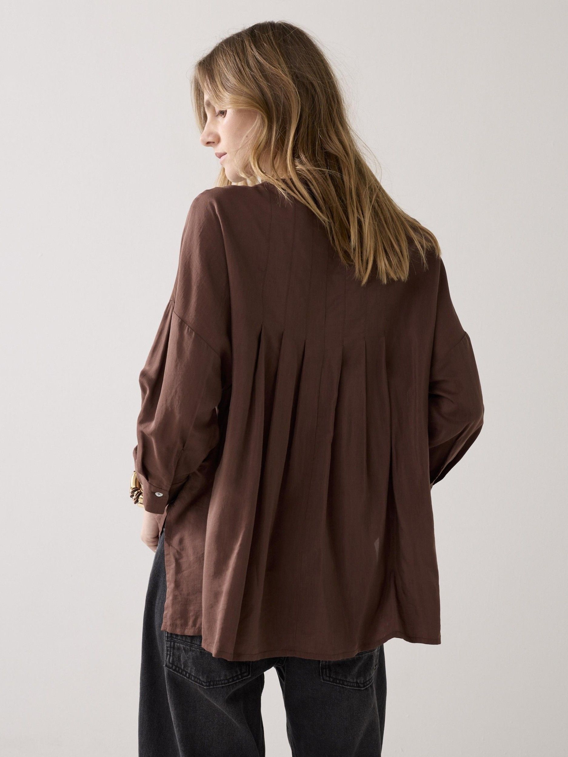 SUMMUM - BLOUSE - Bruin