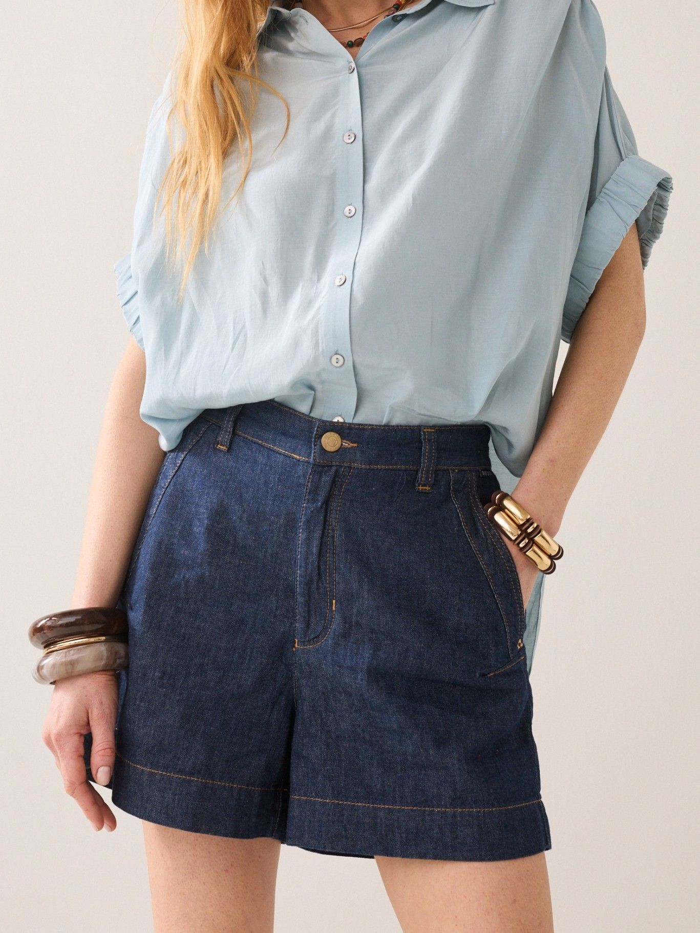 SUMMUM - SHORT - Blauw