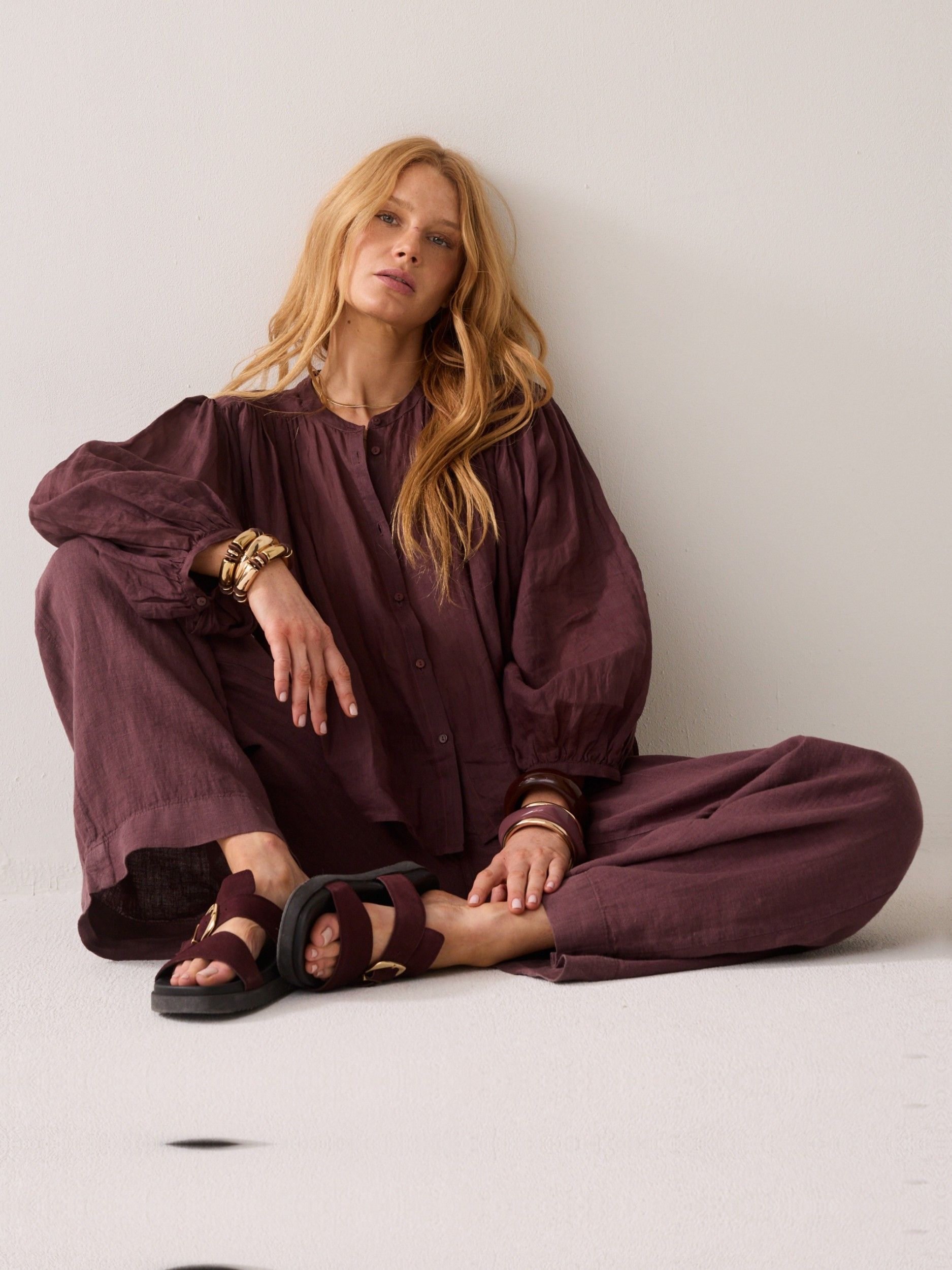 SUMMUM - BLOUSE - Paars