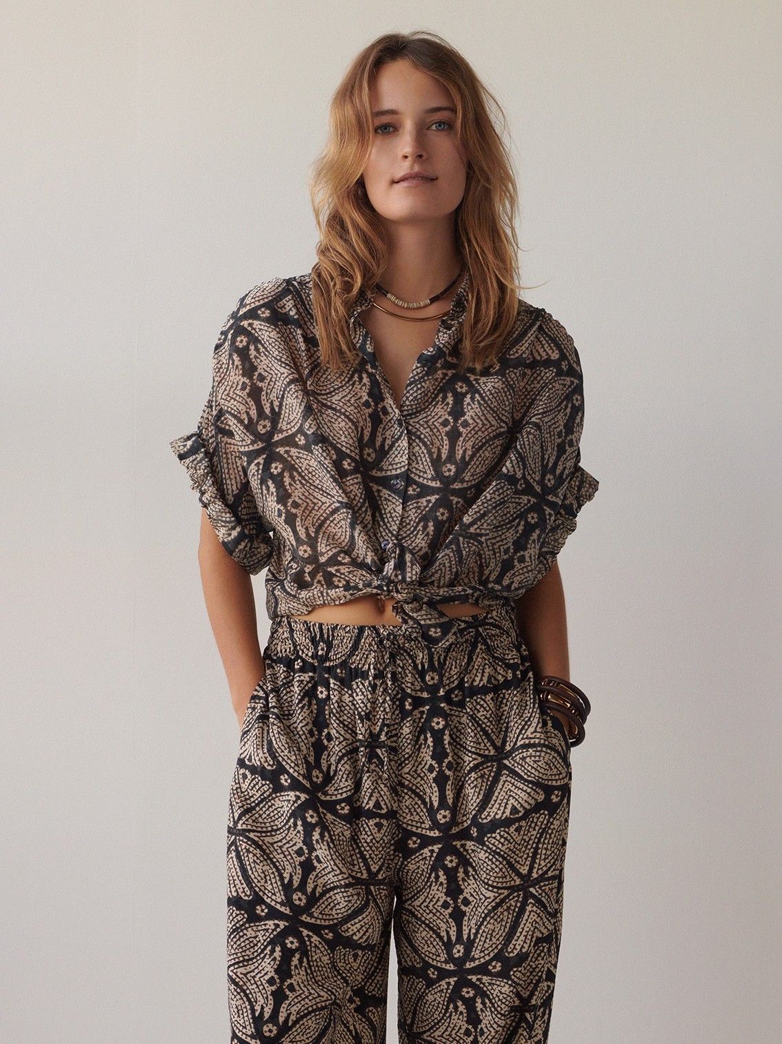 SUMMUM - BLOUSE - Zwart