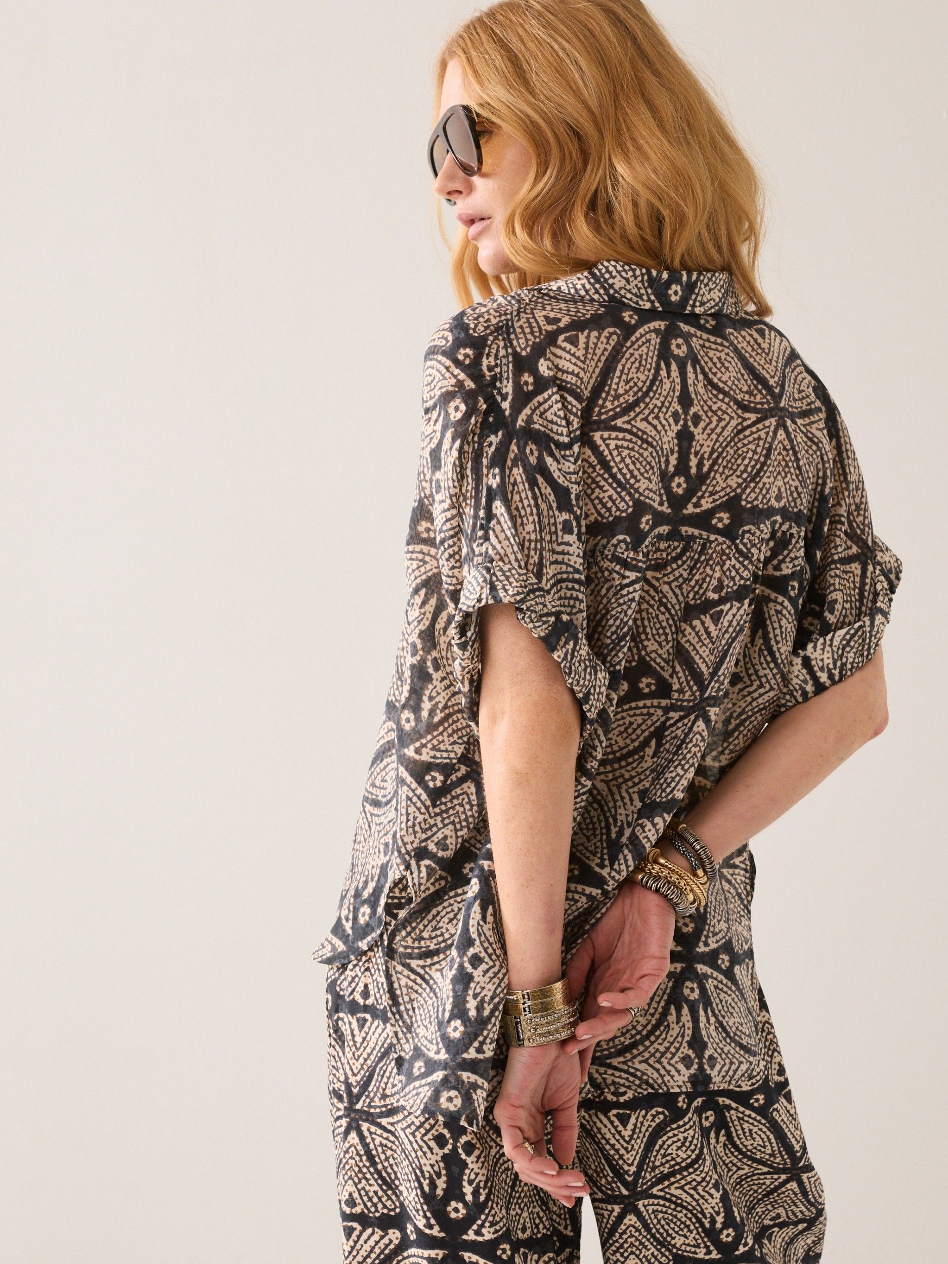SUMMUM - BLOUSE - Zwart