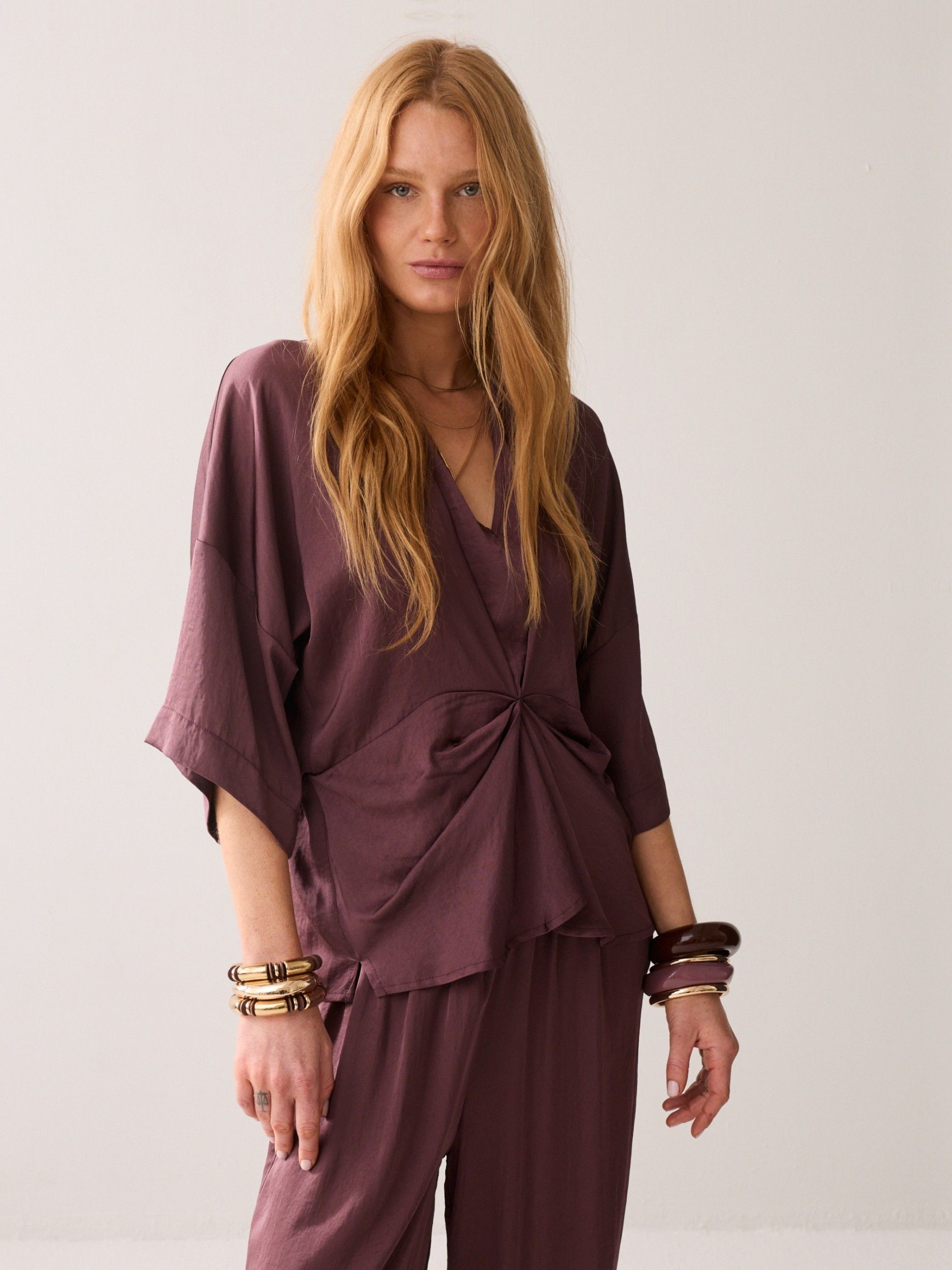 SUMMUM - BLOUSE - Paars