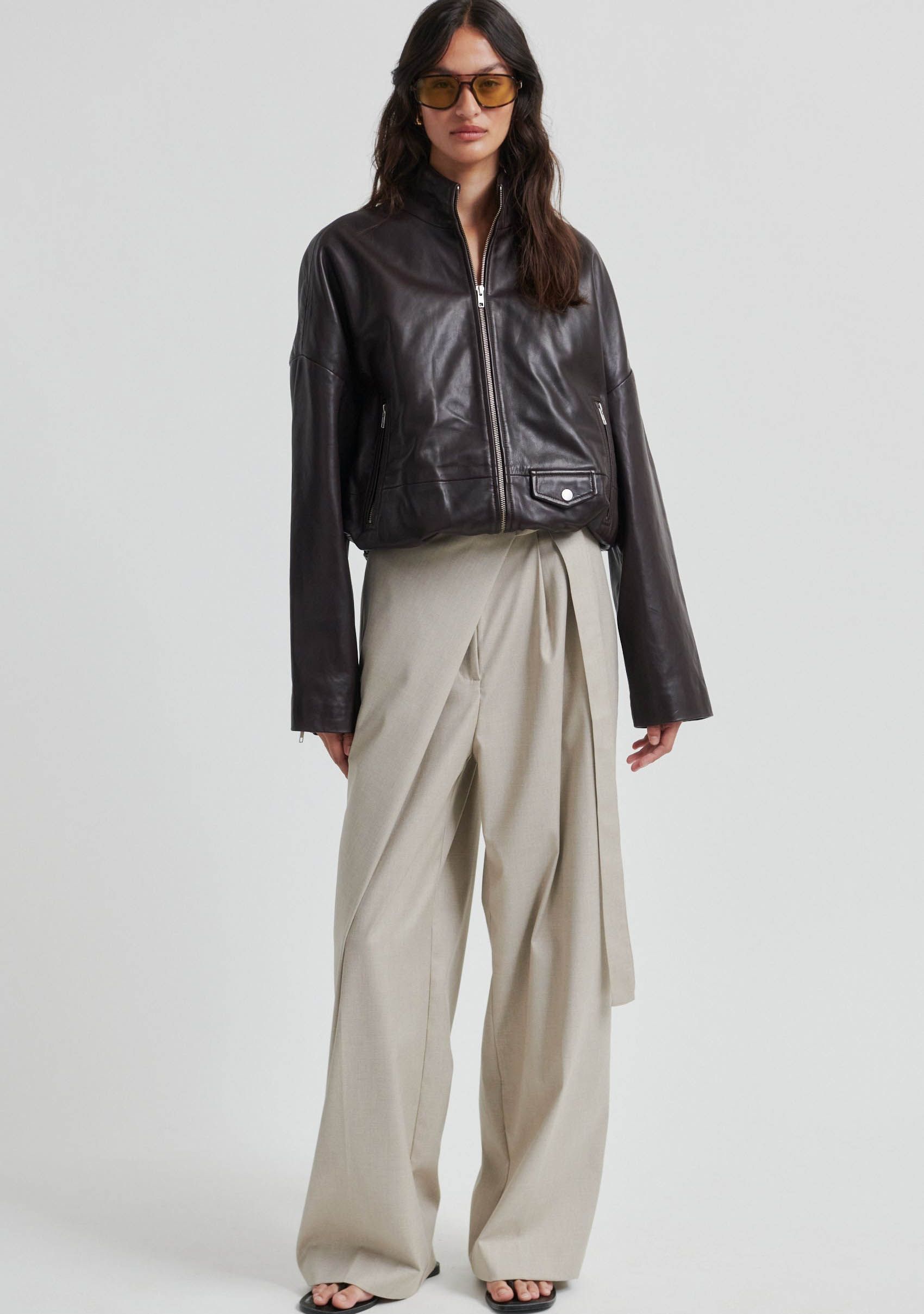 SECOND FEMALE LEER/SUEDE JACK