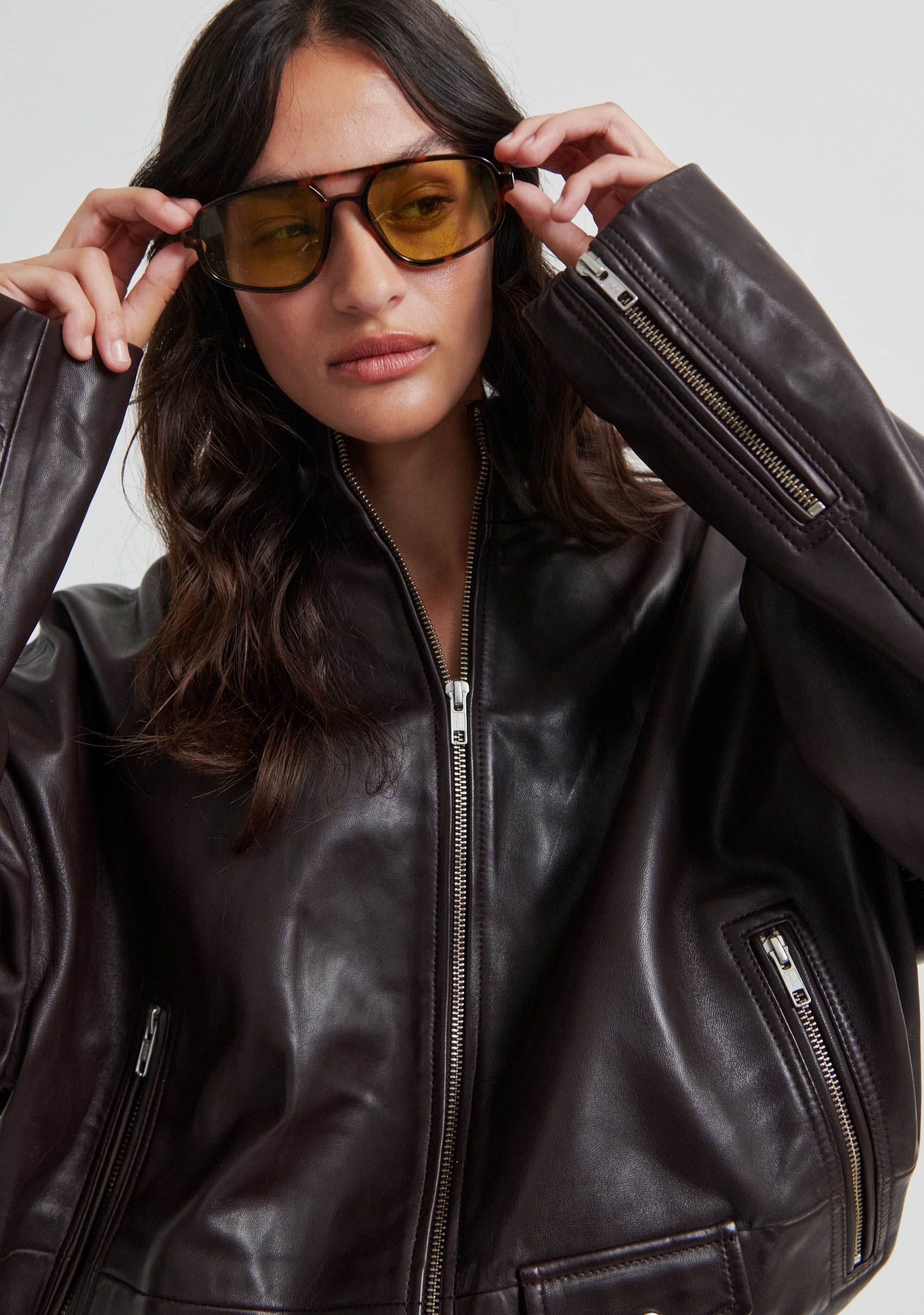 SECOND FEMALE LEER/SUEDE JACK