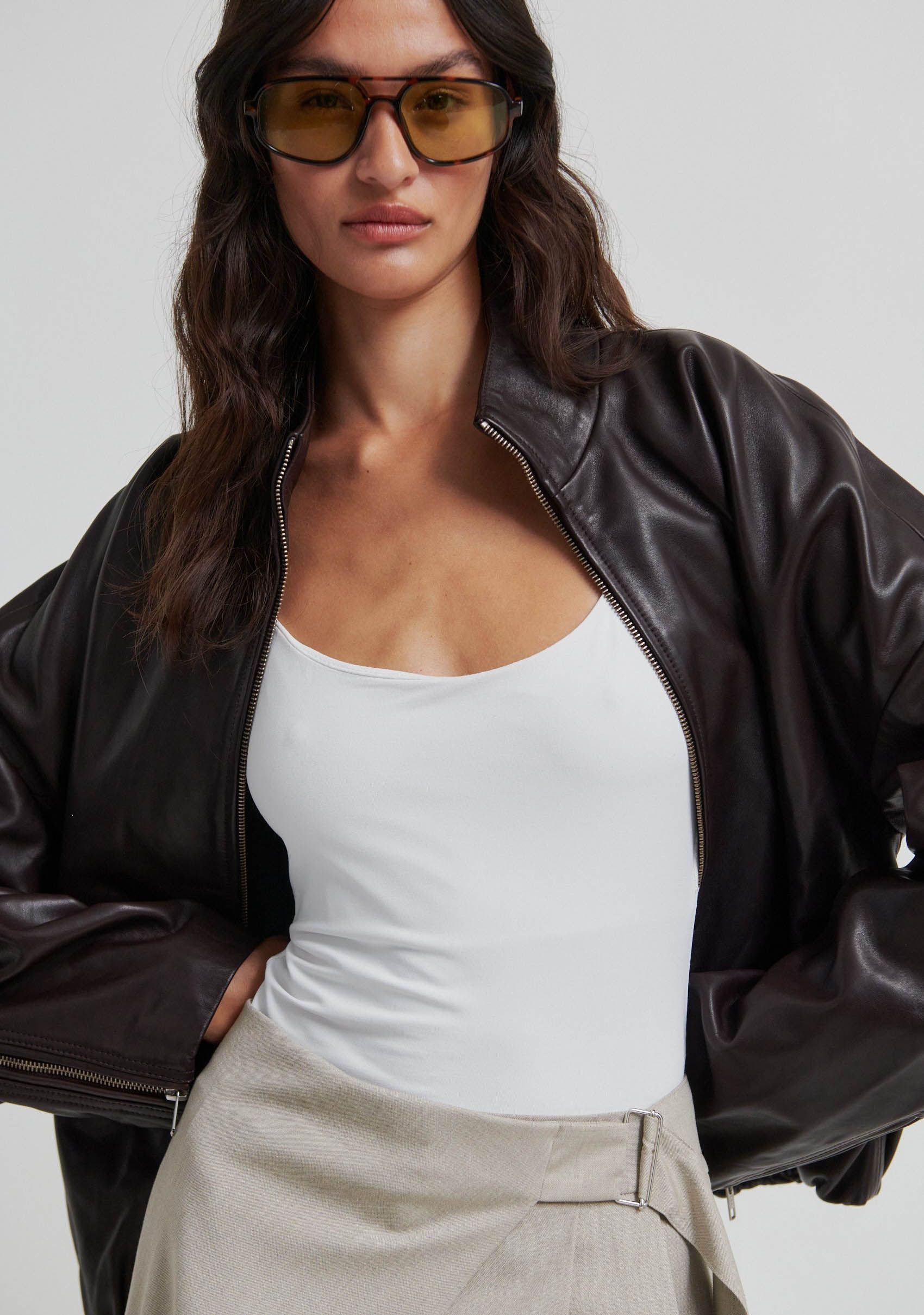 SECOND FEMALE LEER/SUEDE JACK