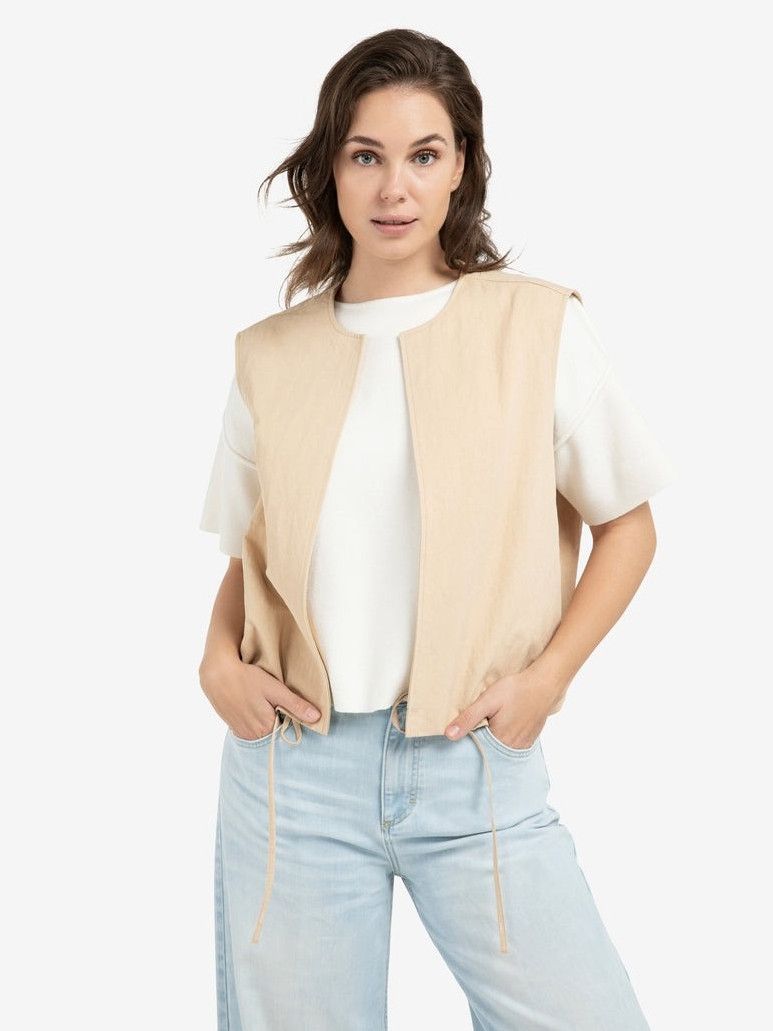YAYA - GILET - Beige