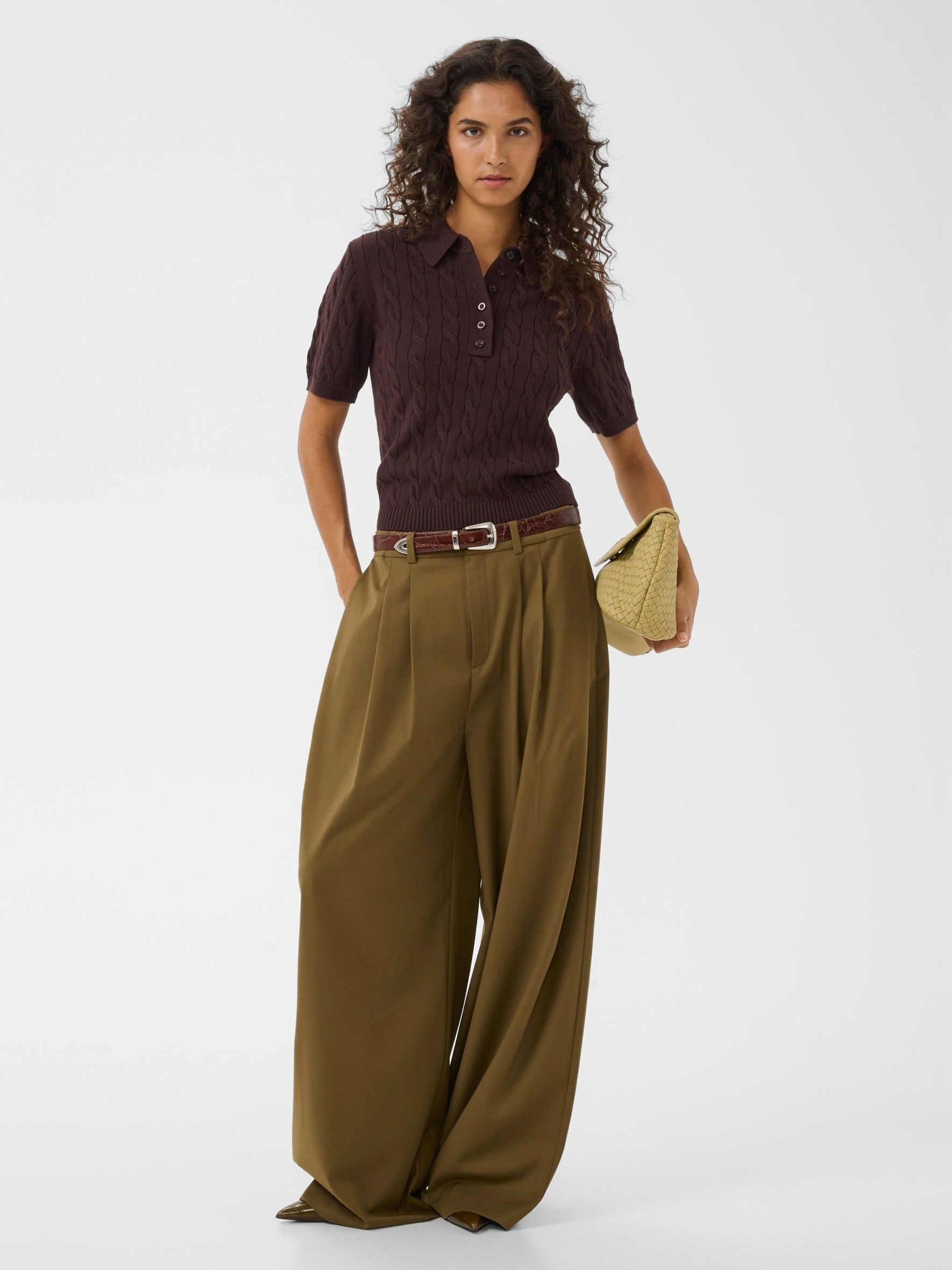 GESTUZ - BROEK - Groen