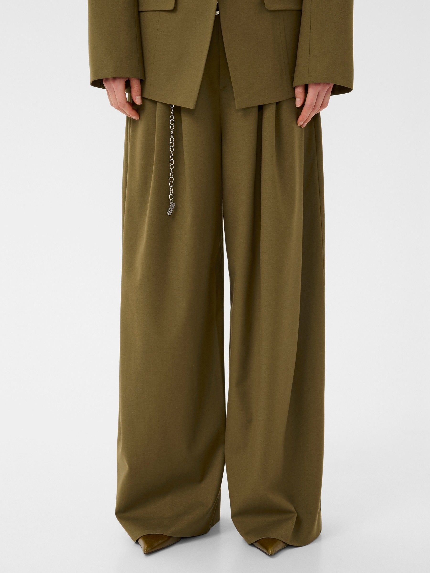 GESTUZ - BROEK - Groen