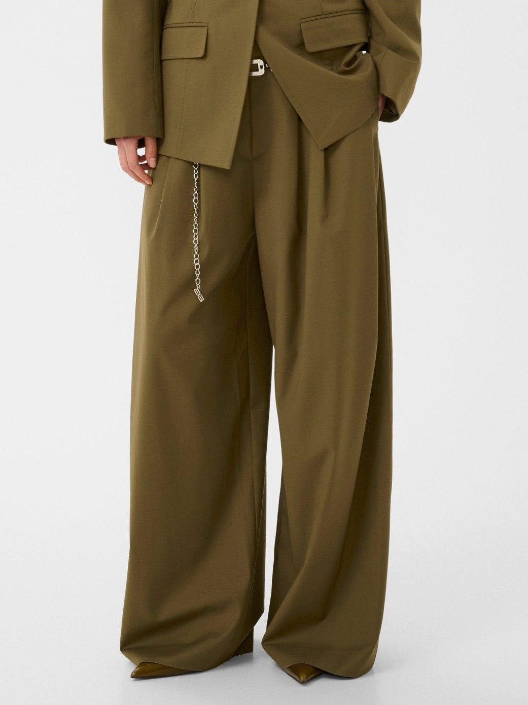GESTUZ - BROEK - Groen