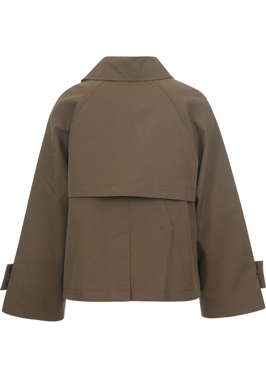 WITH BLACK TRENCHCOAT