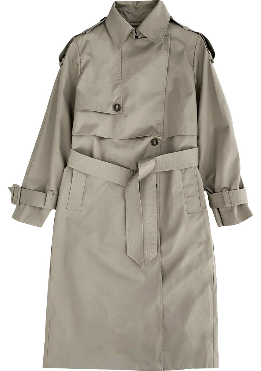 WITH BLACK TRENCHCOAT