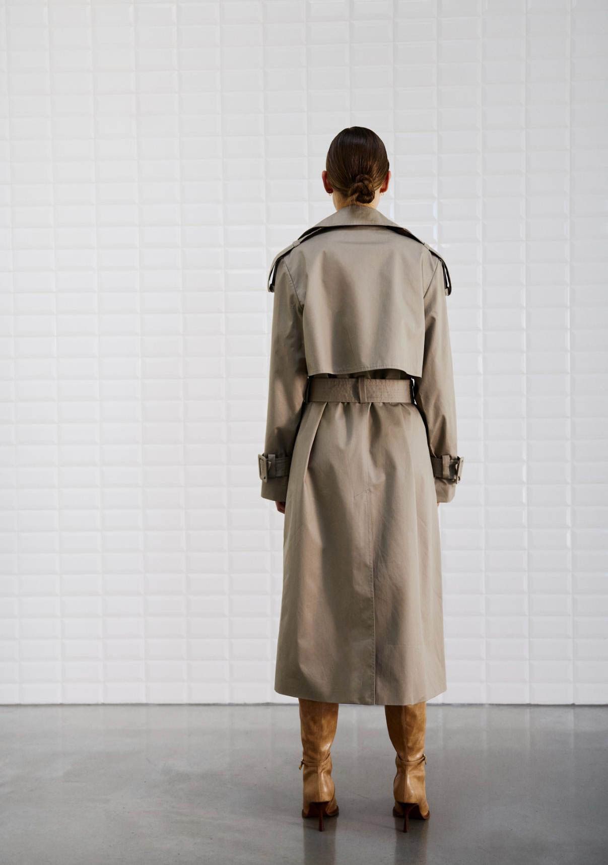 WITH BLACK TRENCHCOAT