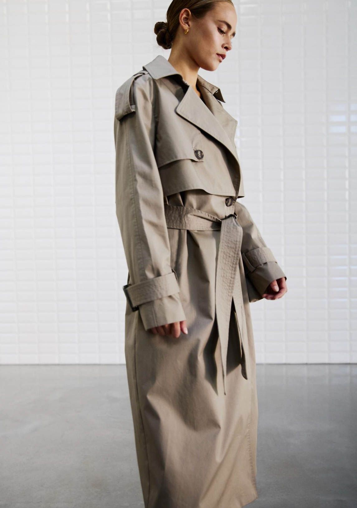 WITH BLACK TRENCHCOAT