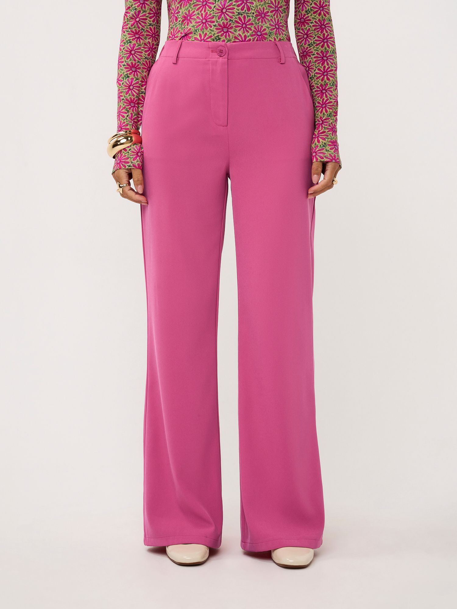 YDENCE - BROEK - Roze