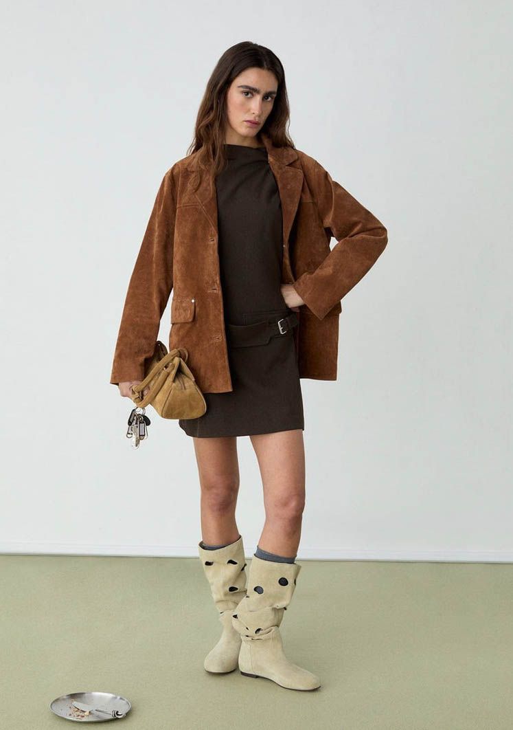 LAAGAM LEER/SUEDE JACK