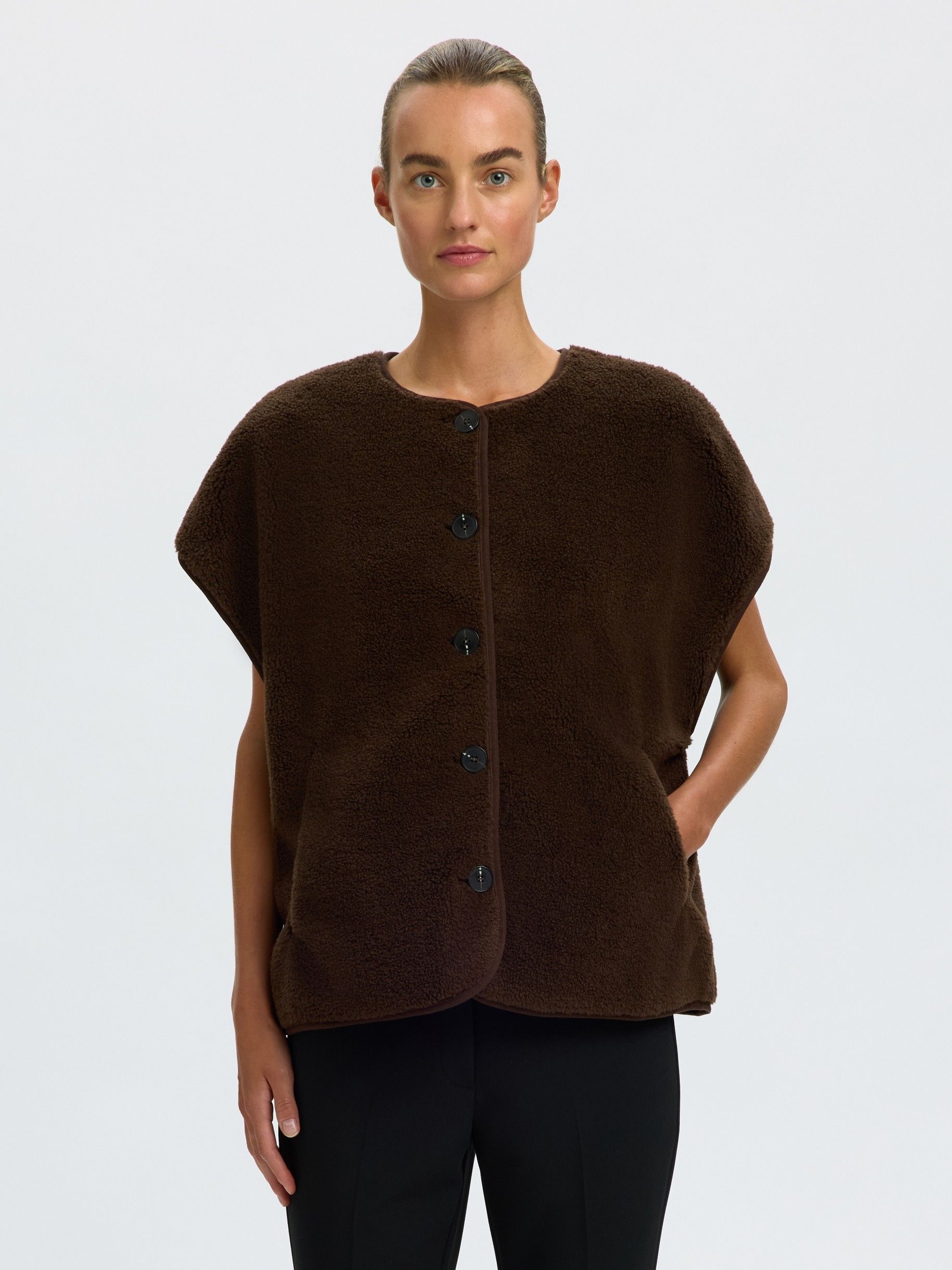 SELECTED FEMME - GILET - Bruin