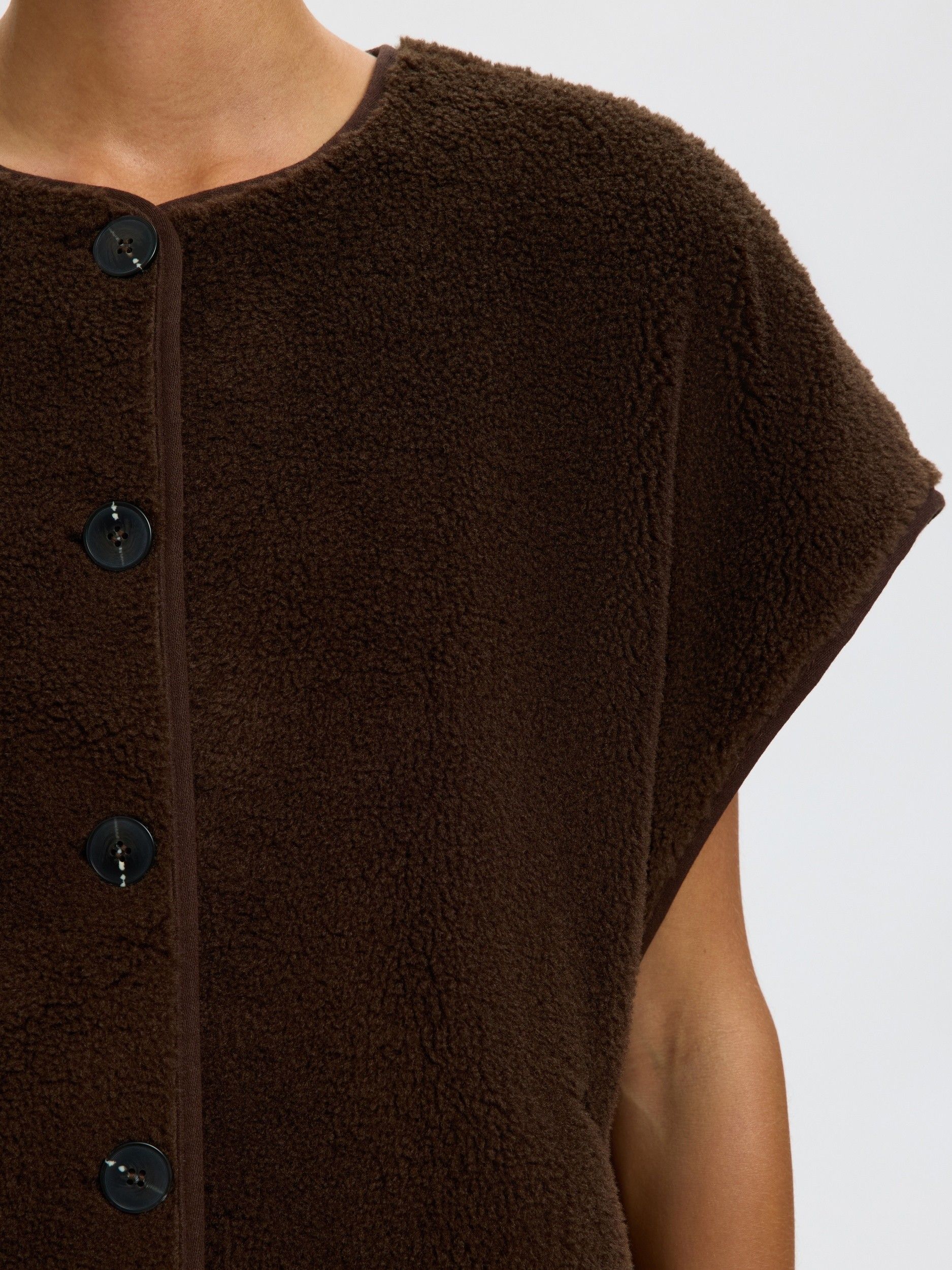 SELECTED FEMME - GILET - Bruin